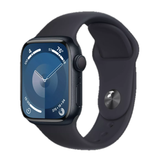 Apple Watch Series 9 41mm Midnight Aluminum Case with Midnight Sport Band S/M 