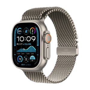 Apple Watch Ultra 2 49mm GPS + LTE Titanium Case with Natural Titanium Milanese Loop Small 
