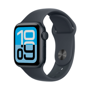 Apple Watch SE 3 GPS, 40mm Midnight Aluminum Case with Midnight Sport Band (M/L)